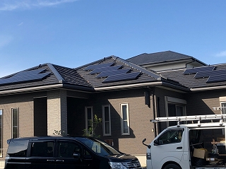 東金市　Ｏ様　カナディアンソーラー3.975kW太陽光発電設置工事のサムネイル