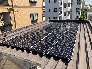 江戸川区　Ｗ様　ＨＱセルズ5.68kW太陽光発電+EIBS7設置工事のサムネイル