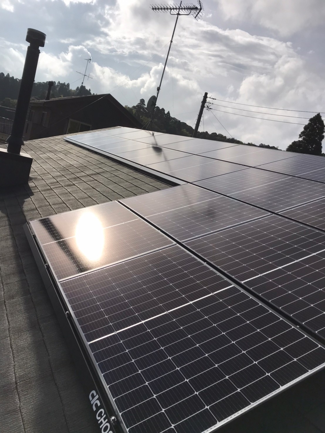 長生郡　S様　長州産業6.12kW太陽光+スマートマルチ9.8kWh蓄電池設置工事のサムネイル