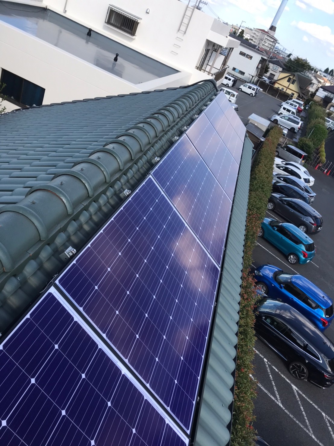調布市　K様　長州産業1.8kW太陽光+スマートマルチ9.8kWh蓄電池設置工事のサムネイル