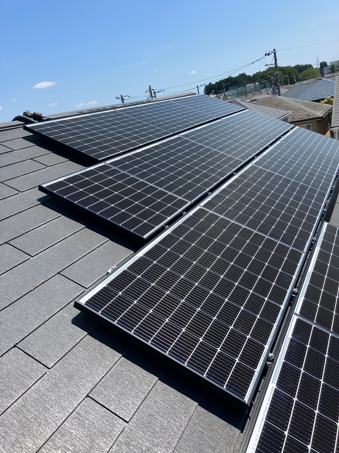小平市　N様　長州産業5.342kW太陽光+スマートマルチ9.8kWh蓄電池設置工事のサムネイル
